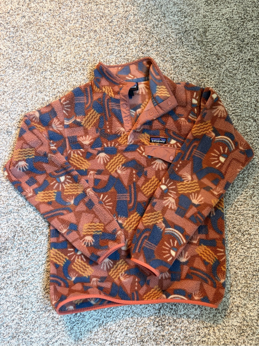 Patagonia Canyon Block Big Sisu Brown Synchilla